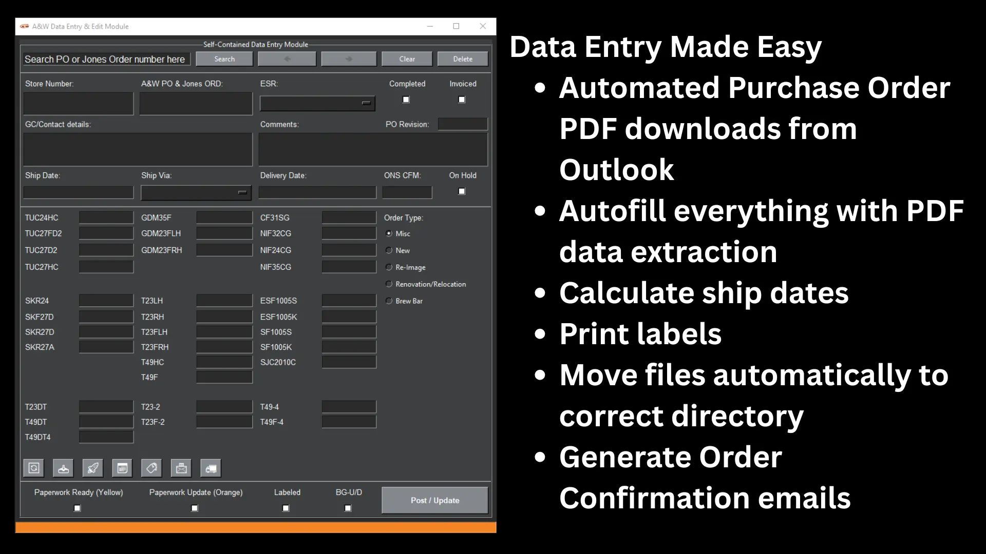 A&W Application Demo Image